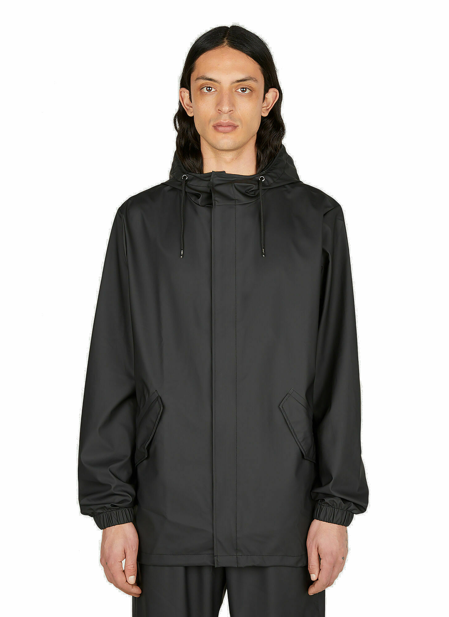 Rains - Fishtail Parka Jacket in Black Rains