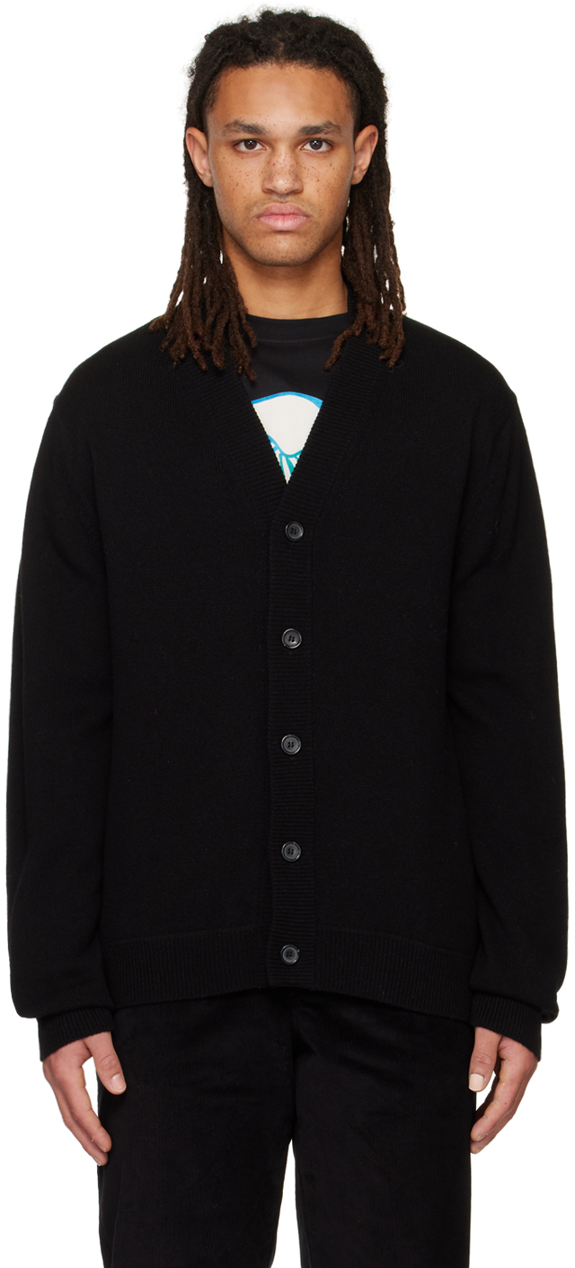 Paul Smith Black Wool Cardigan With Multi Coloured Buttons W2R-778K-E30610-79 main image 0