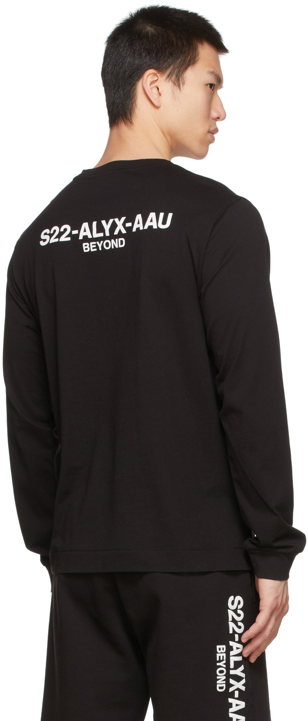 1017 ALYX 9SM Black Collection Logo Long Sleeve T-Shirt