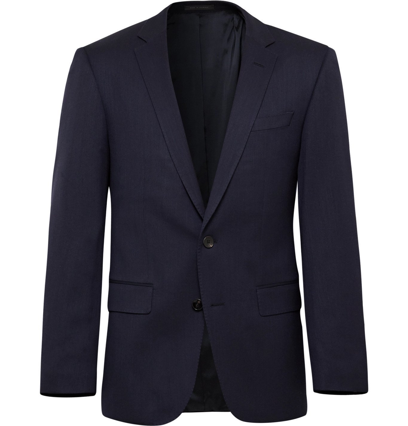 Hugo Boss - Huge/Genius Slim-Fit Nailhead Wool-Blend Suit Jacket - Blue ...