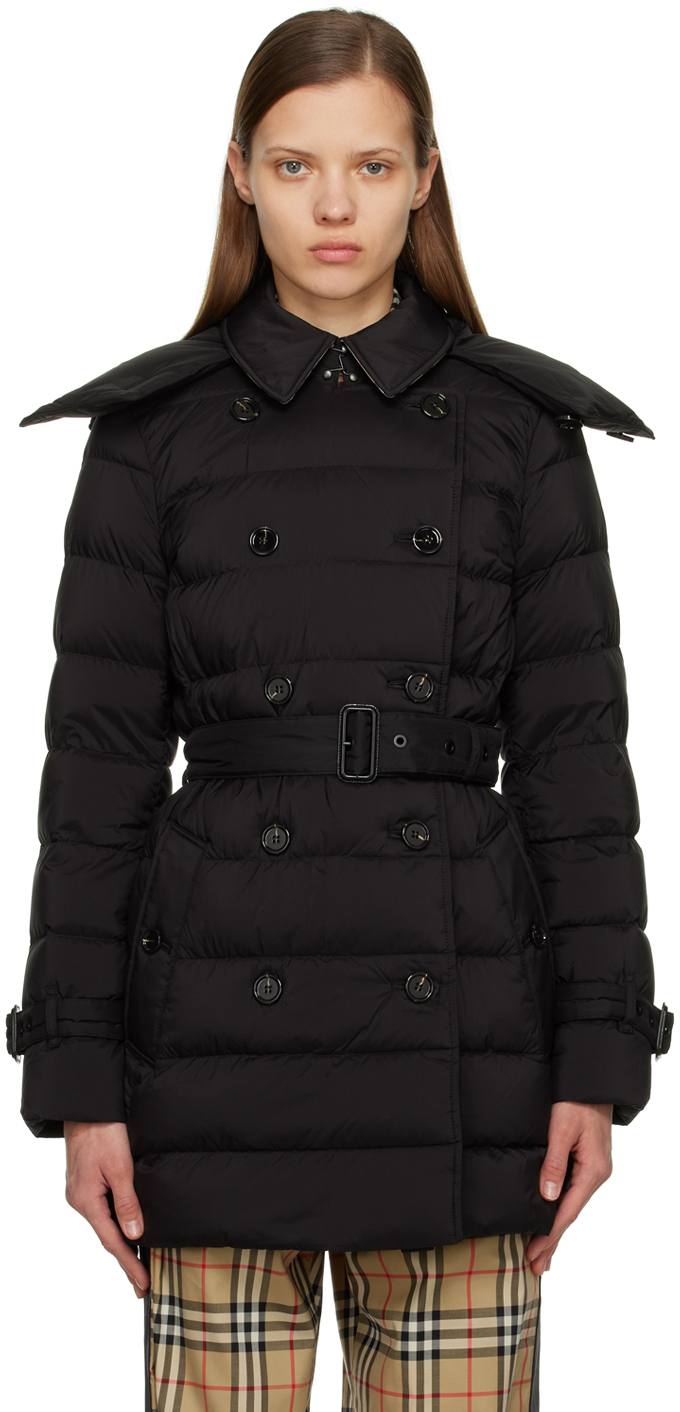 Burberry Black Quilted Puffer Down Coat Burberry