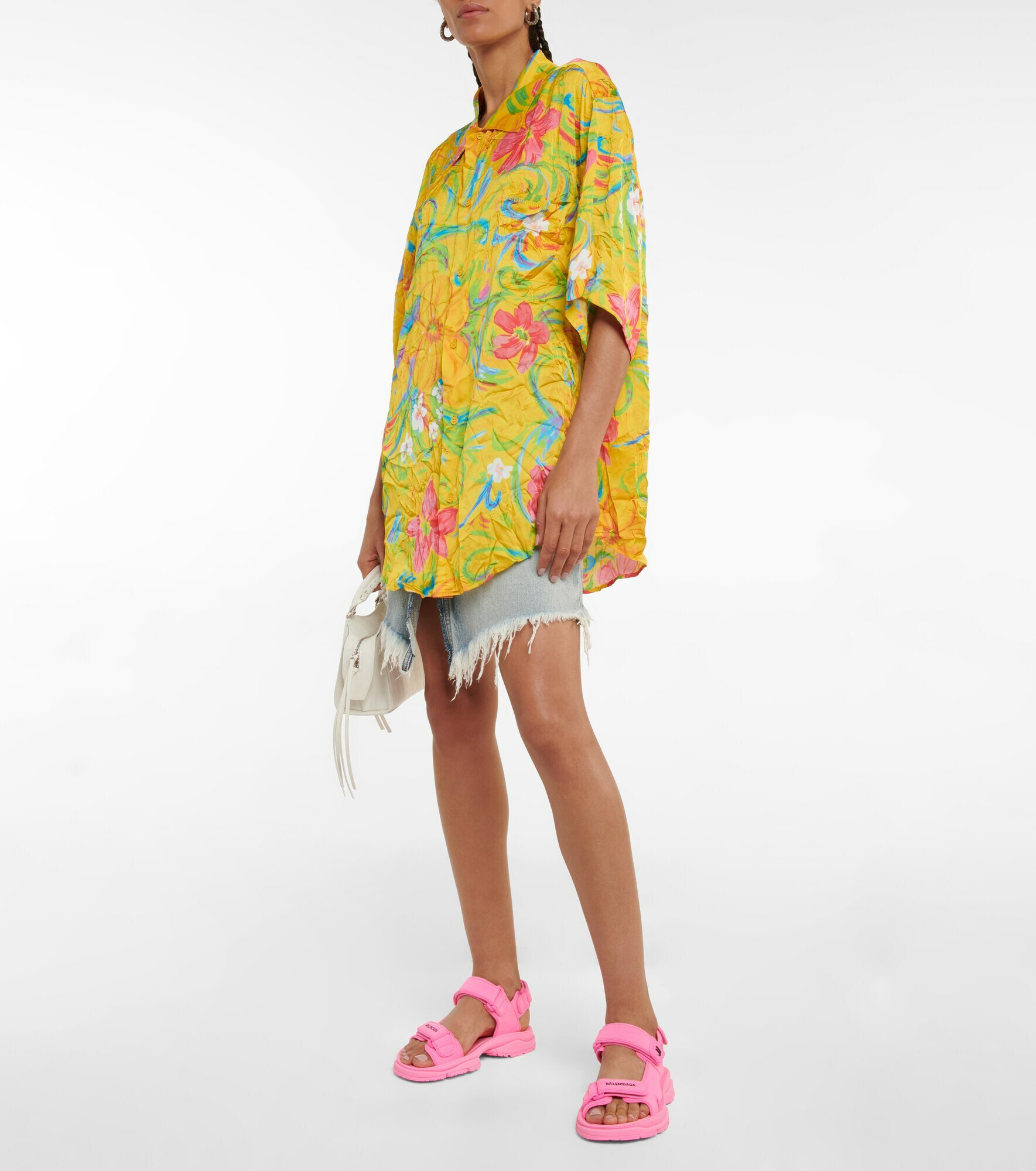 balenciaga sandals orange