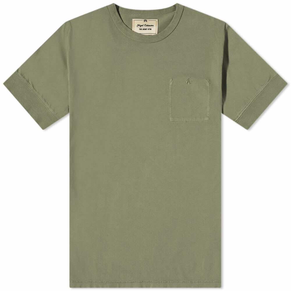 Nigel Cabourn Men's Military Pocket T-Shirt in Us Army Nigel Cabourn