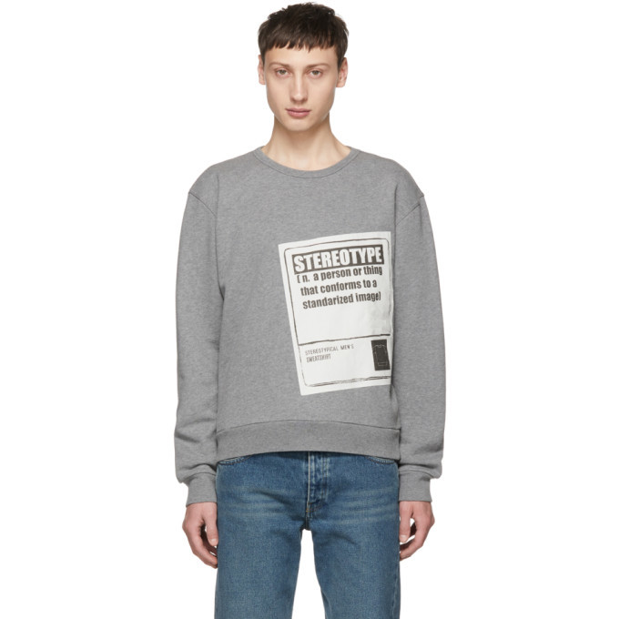 Maison Margiela Grey Stereotype Sweatshirt Maison Margiela