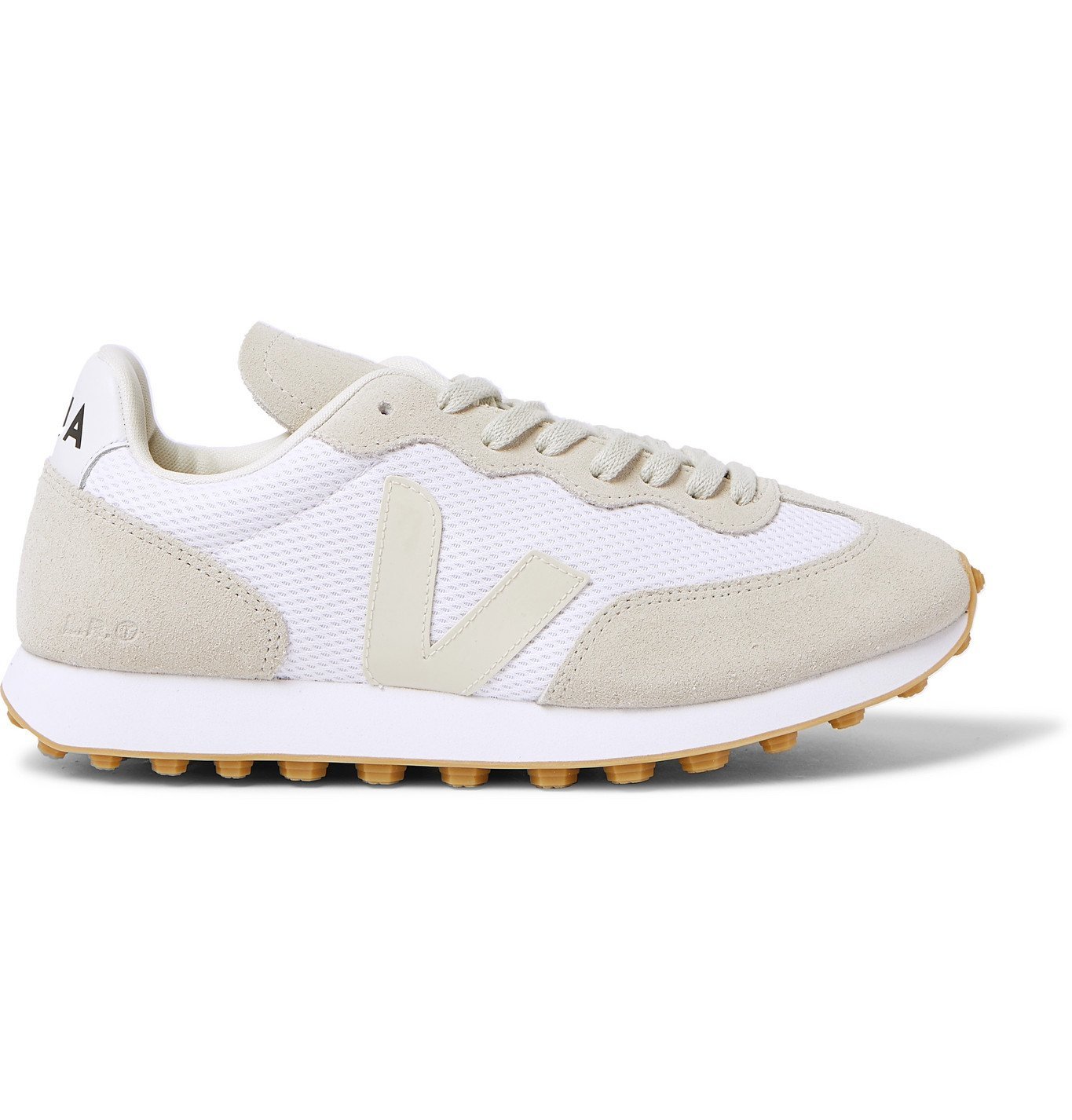 Veja - Rio Branco Leather-Trimmed Suede and Alveomesh Sneakers - White VEJA