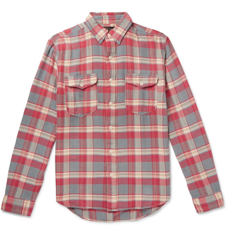 RRL - Checked Cotton-Flannel Shirt 