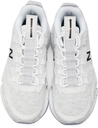 New Balance White & Grey Jaden Smith Edition Vision Racer Sneakers