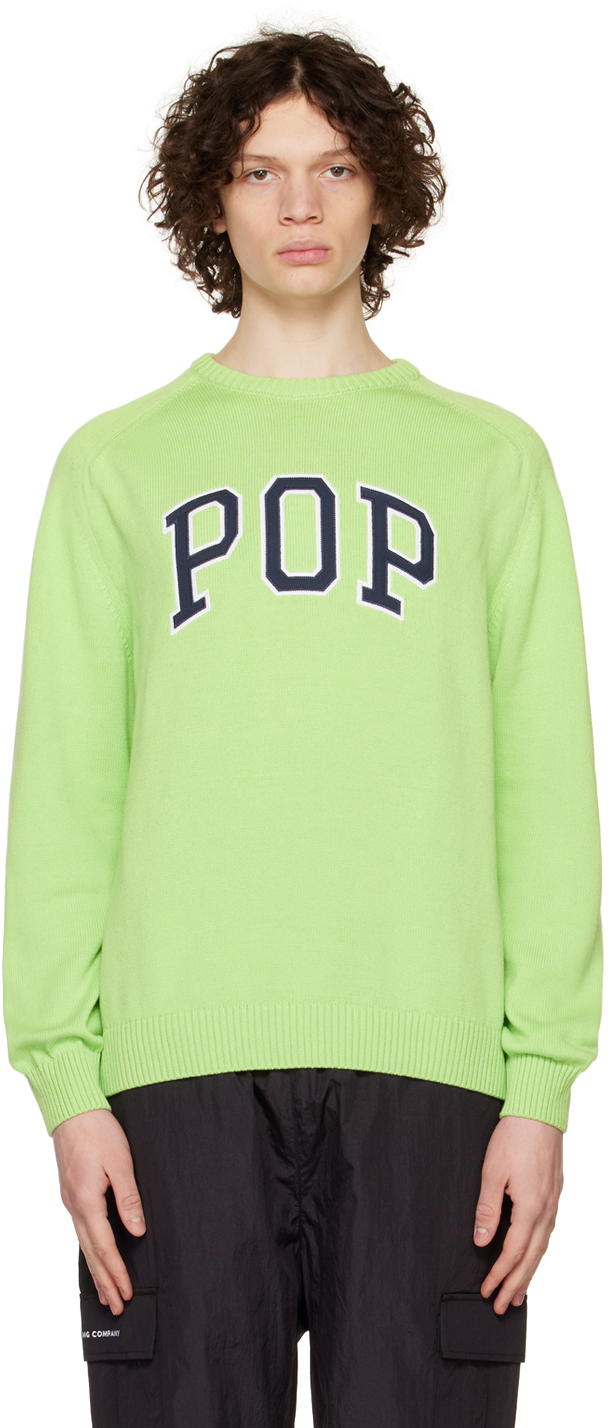 Photo: Pop Trading Company Green Arch Sweater