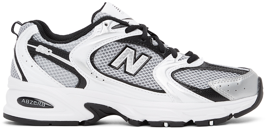 new balance white 530 sneakers