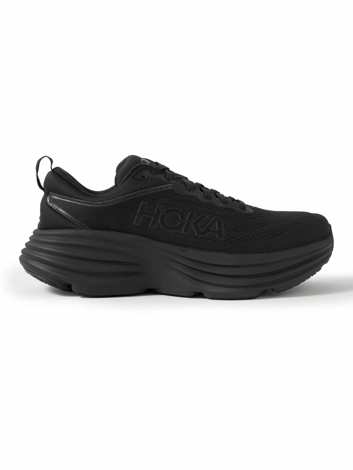 Hoka One One Bondi 8 WideFit RubberTrimmed Mesh Running Sneakers