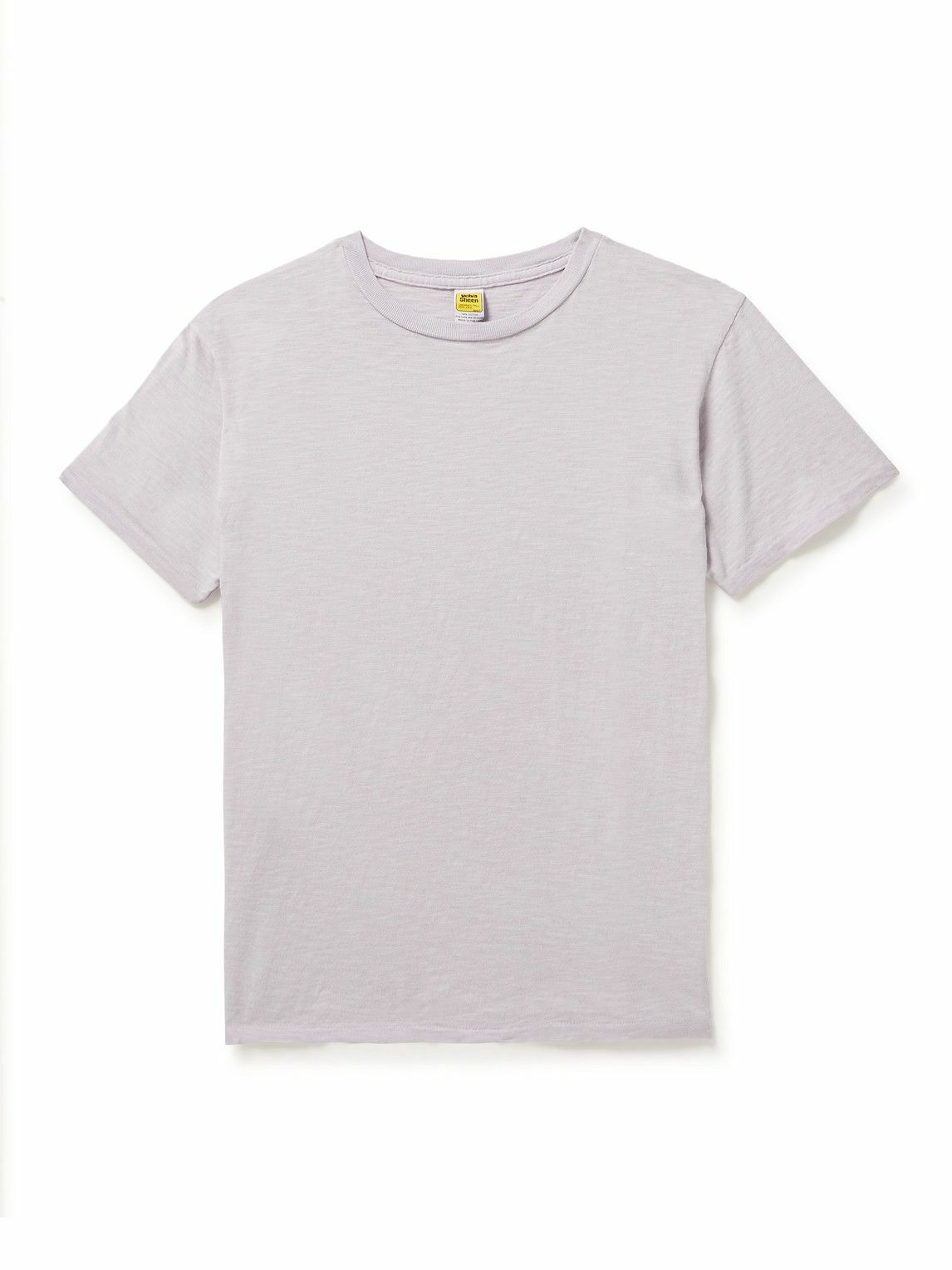 Velva Sheen SlimFit Slub CottonJersey TShirt Purple Velva Sheen