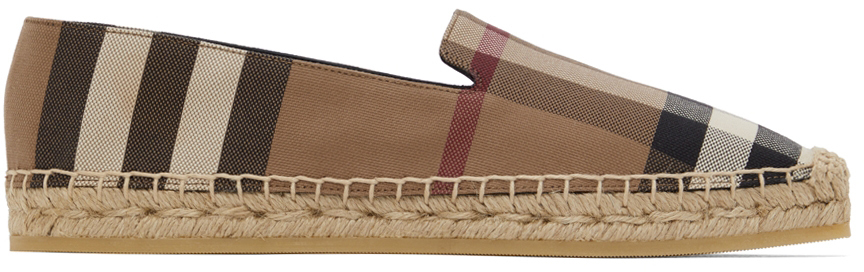 Burberry Beige Vintage Check Espadrilles Burberry