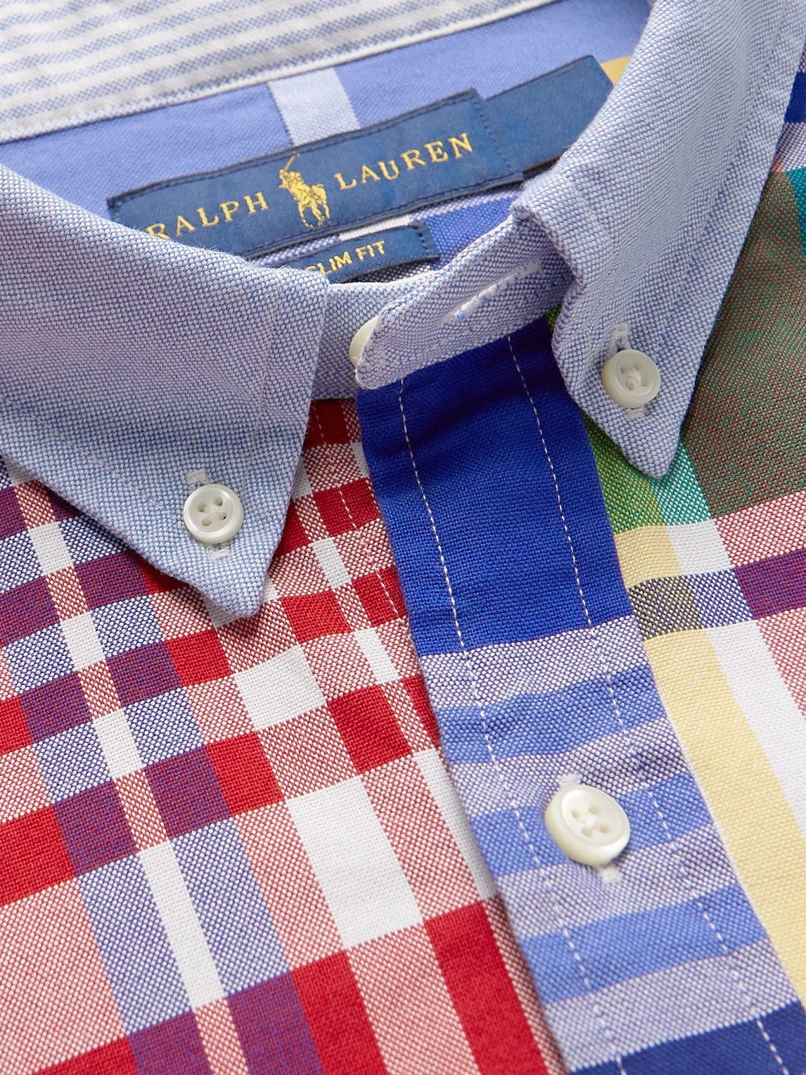 Polo Ralph Lauren - Button-Down Collar Checked Cotton Oxford Shirt - Red