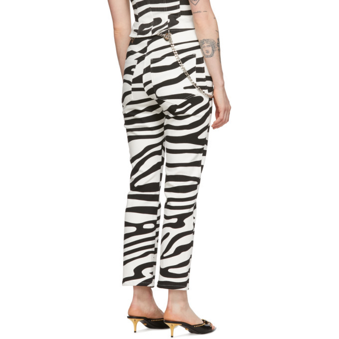 Miaou Black and White Tomma Zebra Jeans 