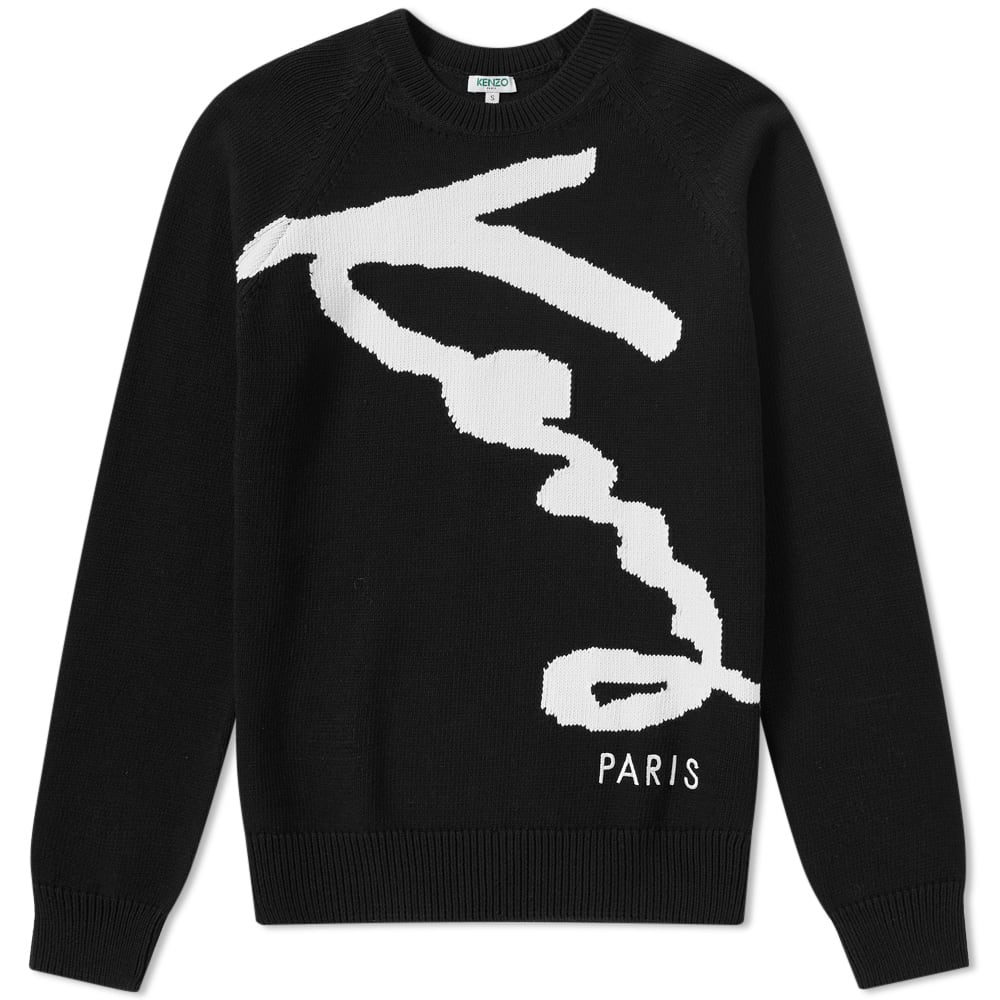 Kenzo Signature Chunky Knit Crew Kenzo