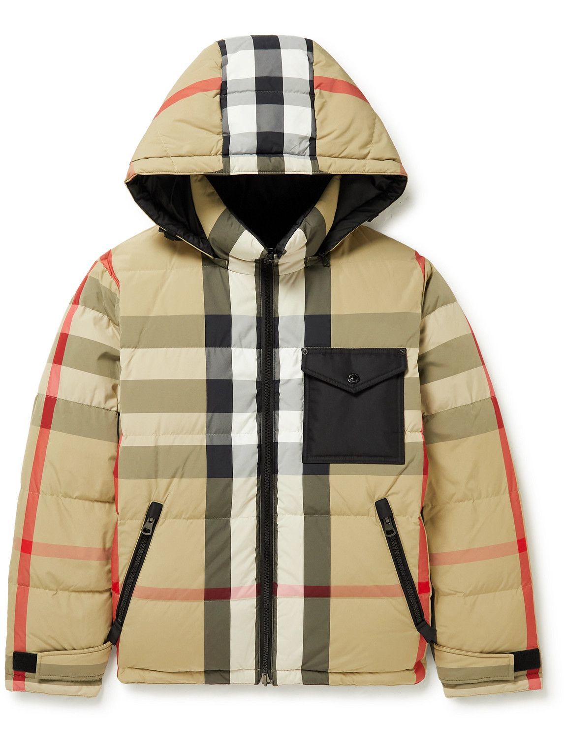 Photo: Burberry - Reversible Checked Quilted Shell Down Hooded Jacket - Neutrals