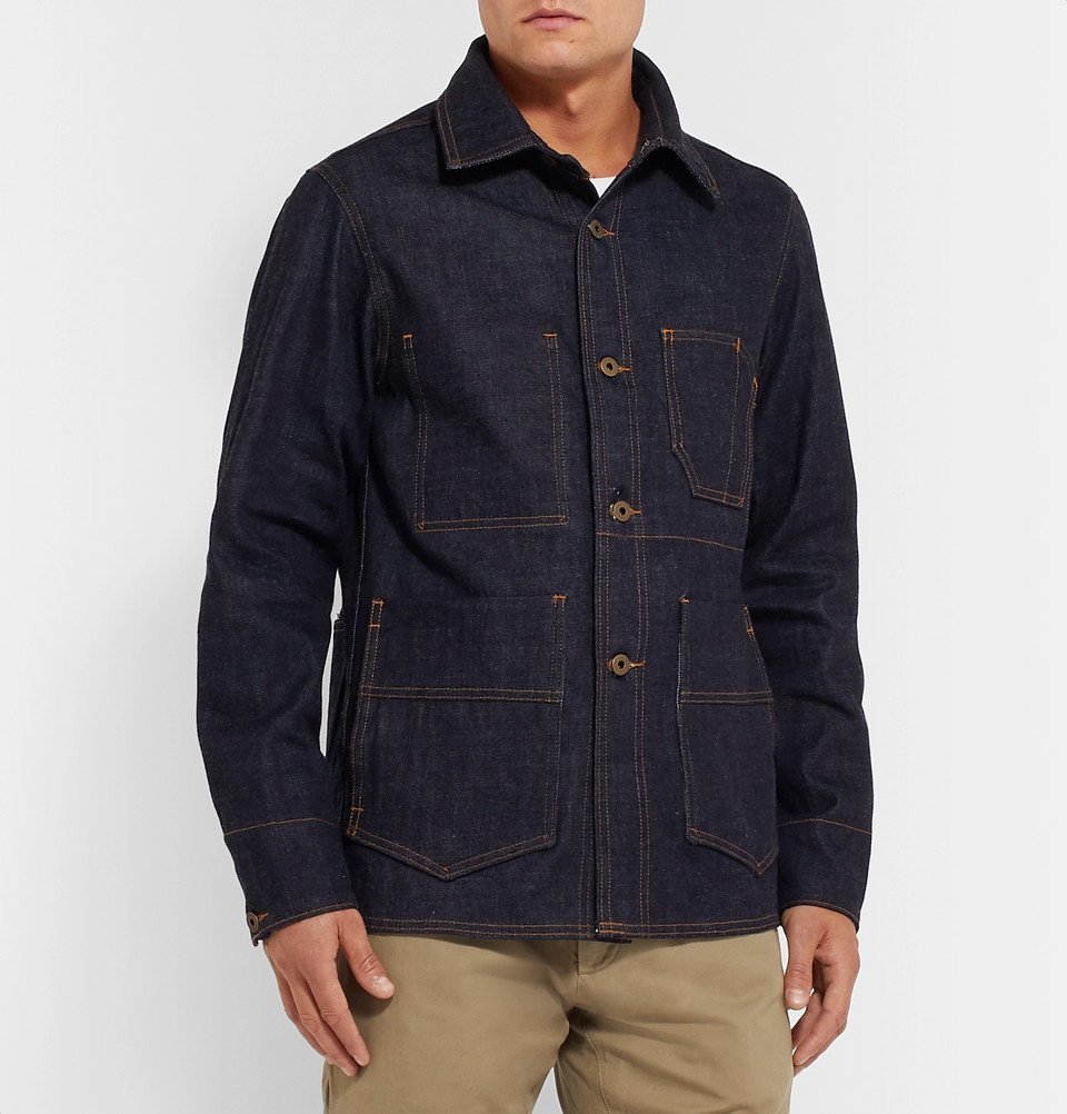 Freemans Sporting Club - Denim Chore Jacket - Dark denim Freemans