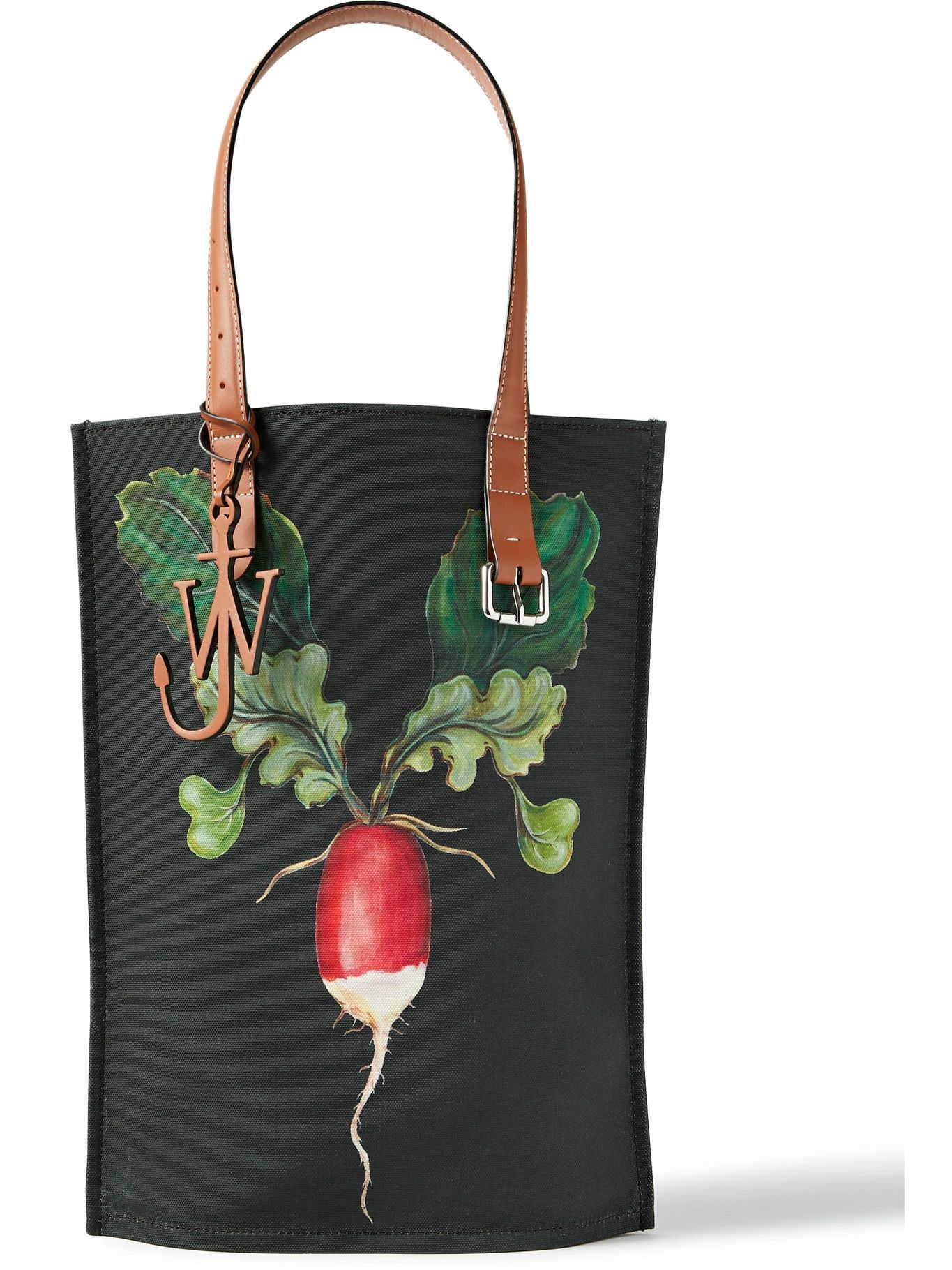 JW Anderson - Leather-Trimmed Printed Canvas Tote Bag JW Anderson