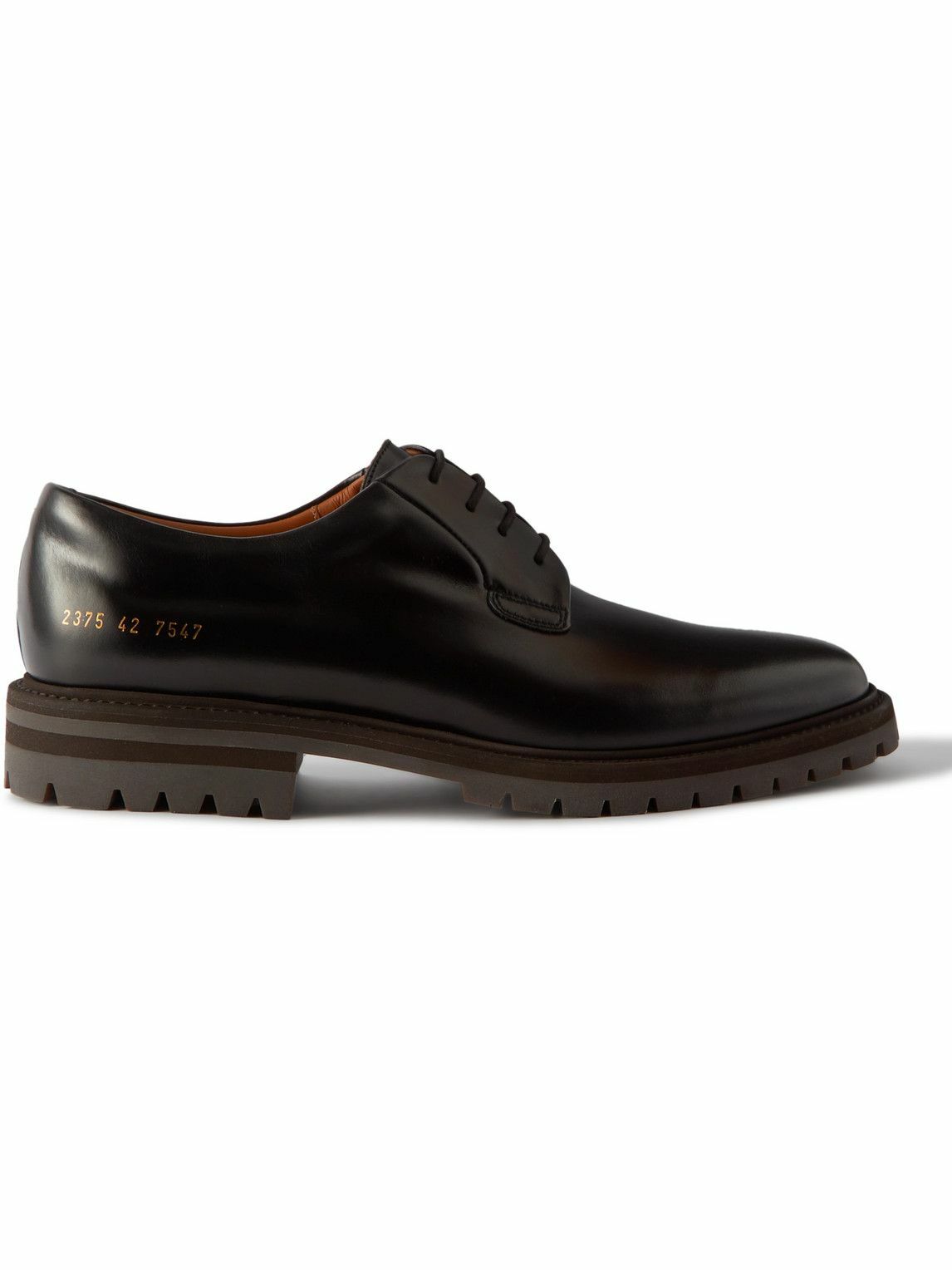 Common Projects - Leather Derby Shoes - Black Common Projects