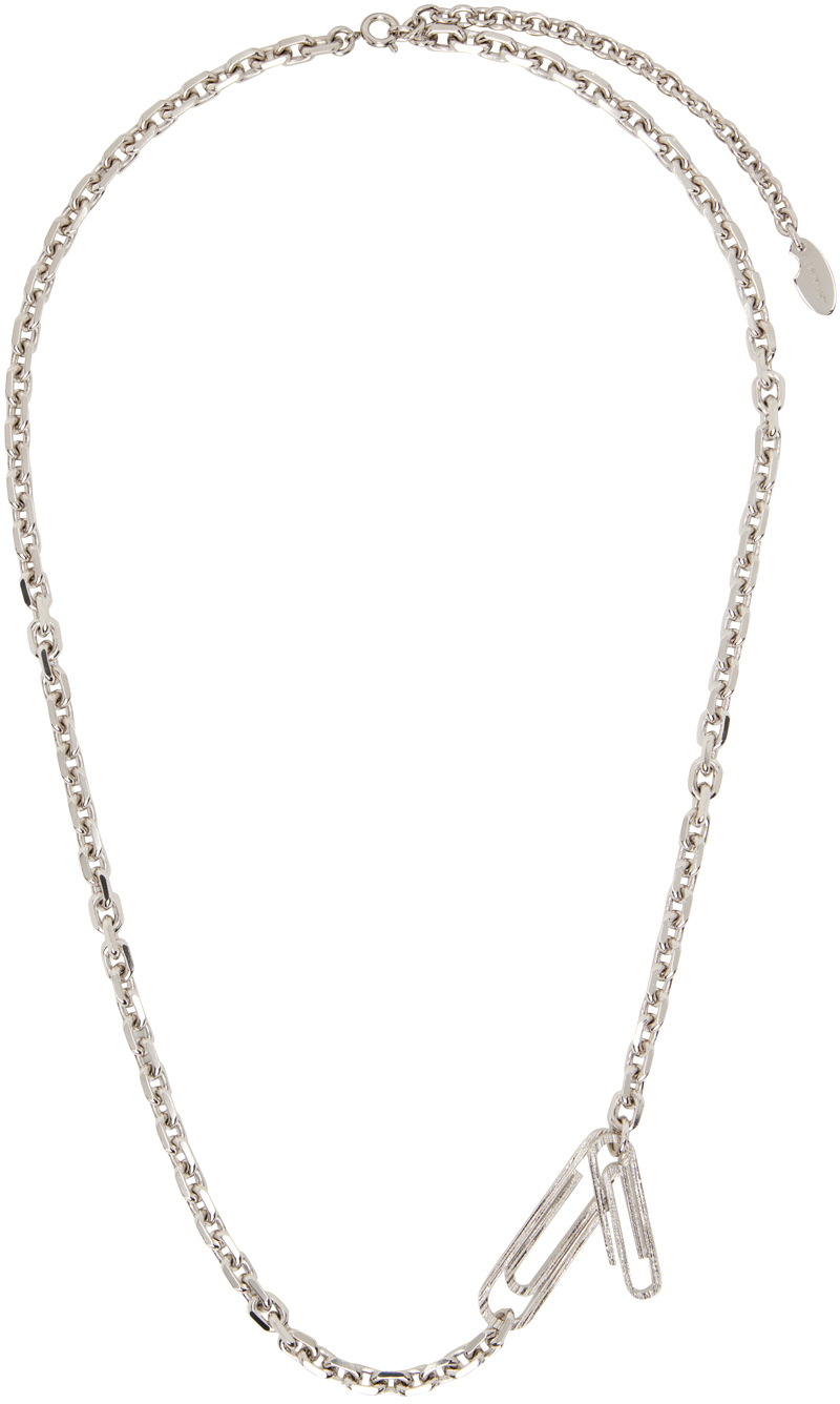 Off-White Silver Paper Clip Necklace Off-White