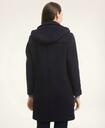 Brooks Brothers Women's Wool Twill Hooded Toggle Coat | Navy