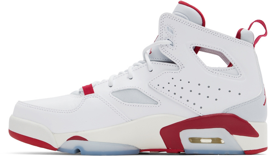 Nike Jordan White & Red Flight Club '91 Sneakers Nike Jordan Brand