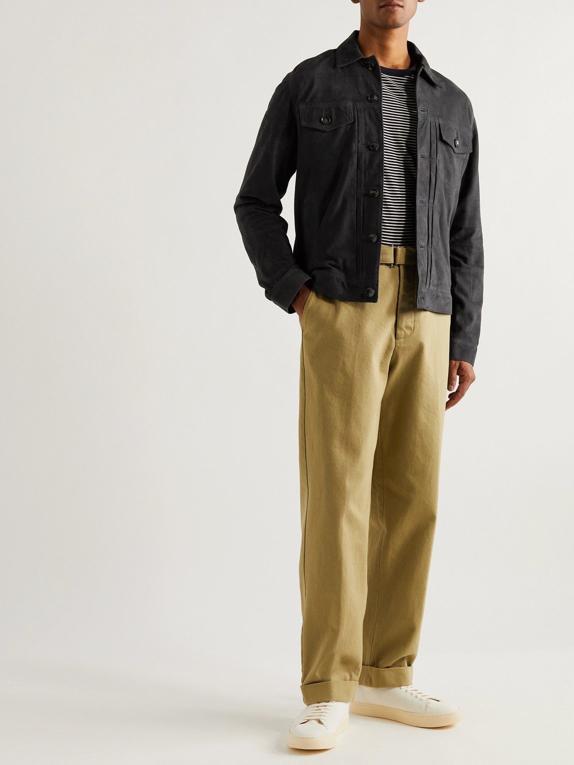 Liam Suede Trucker Jacket 