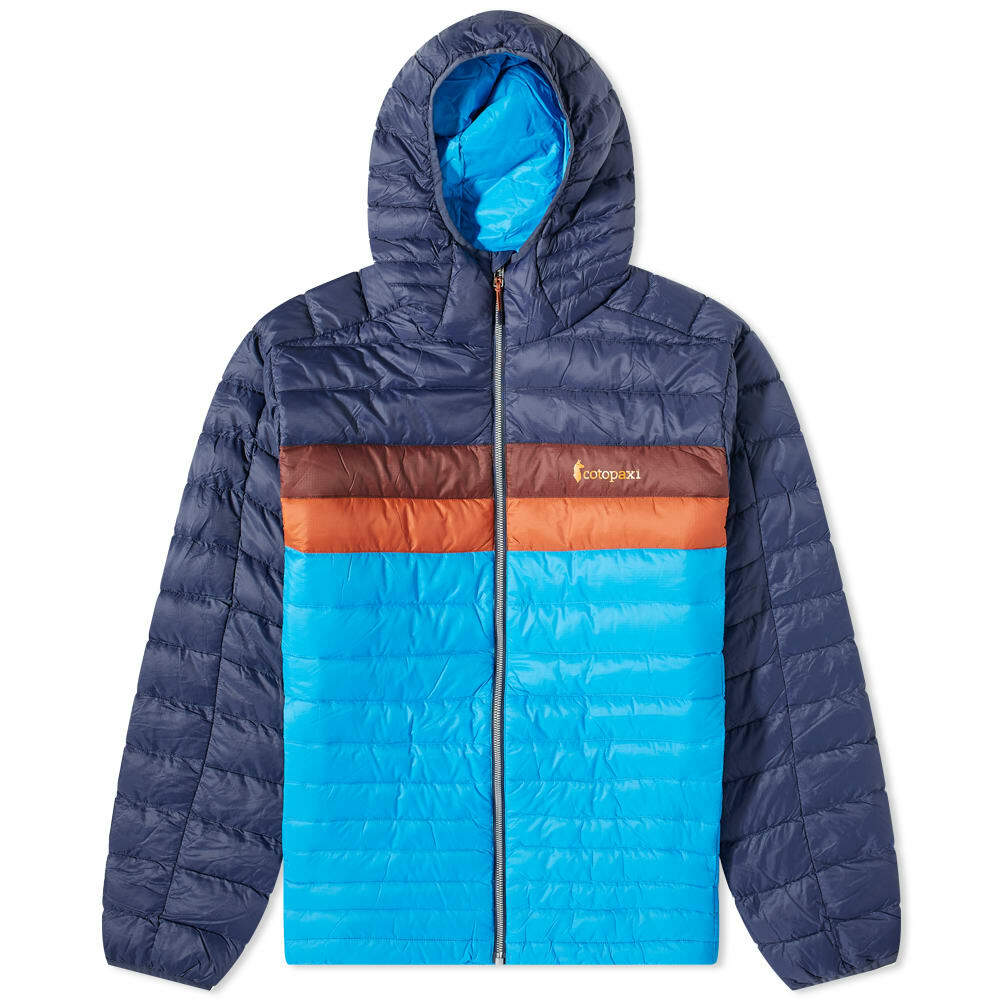 Cotopaxi Men's Fuego Down Hooded Jacket in Maritime/Saltwater Cotopaxi