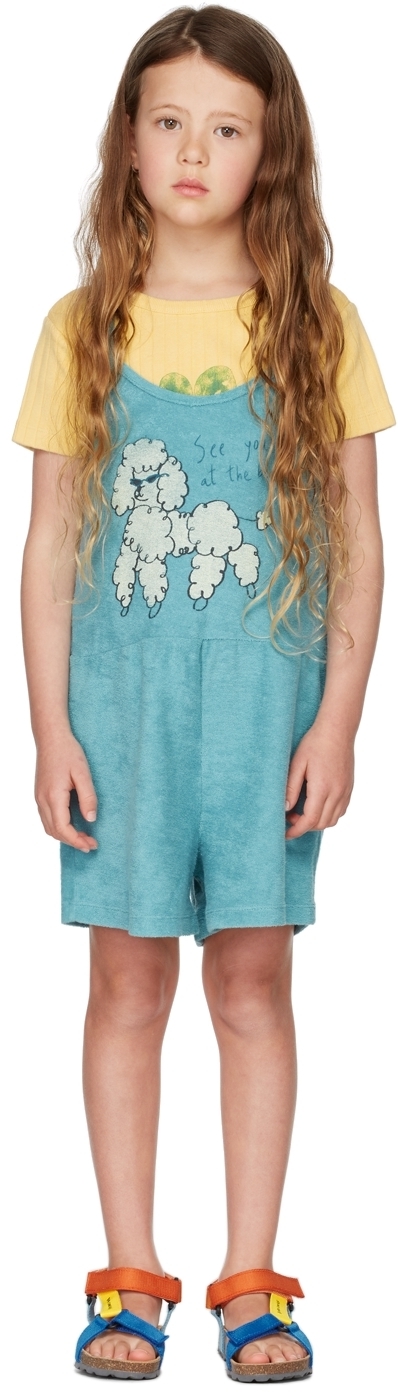The Campamento Kids Blue 'See You At The Beach' Jumpsuit