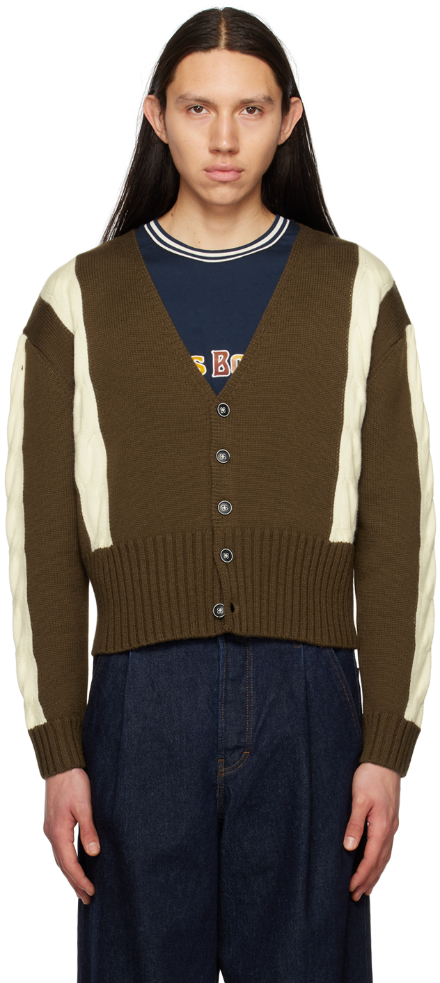 Connor McKnight Brown & White Ski Cardigan