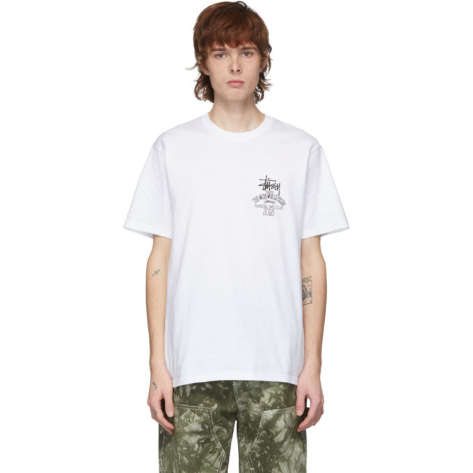 Stussy White Jamaica World Tribe T 