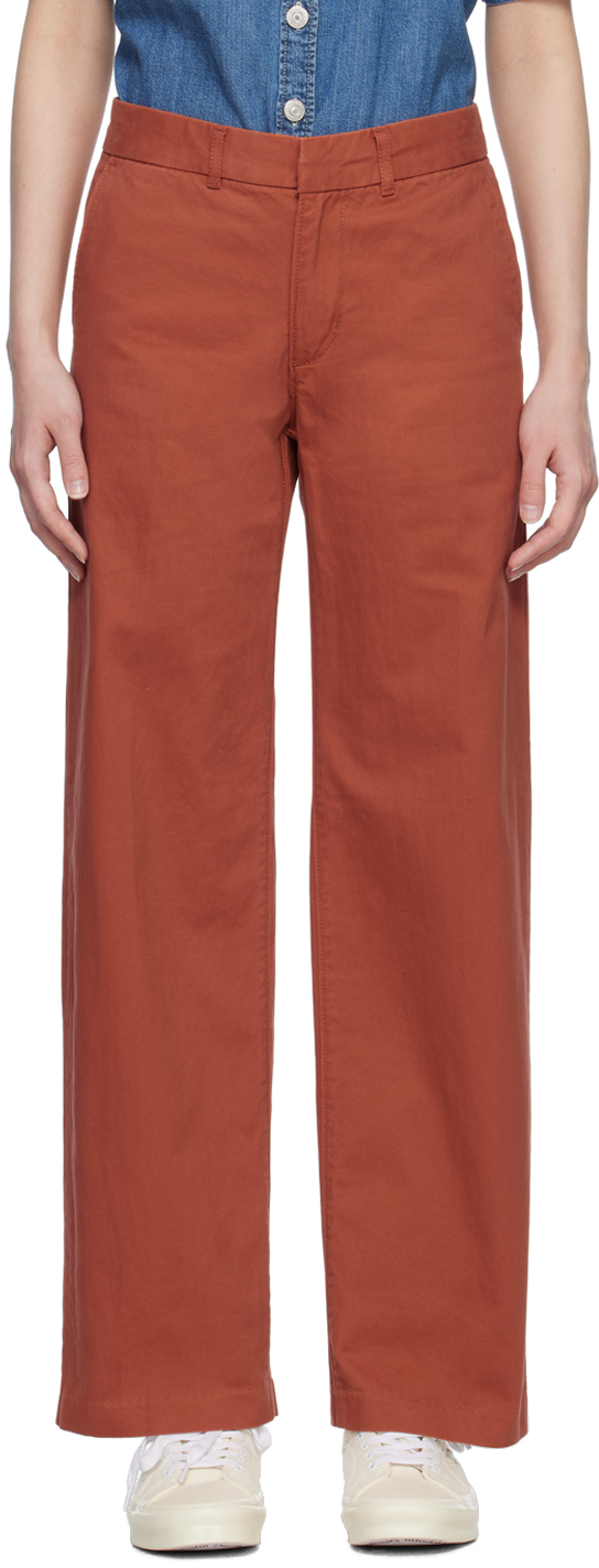 Levi's Orange Baggy Trousers Levi's Red
