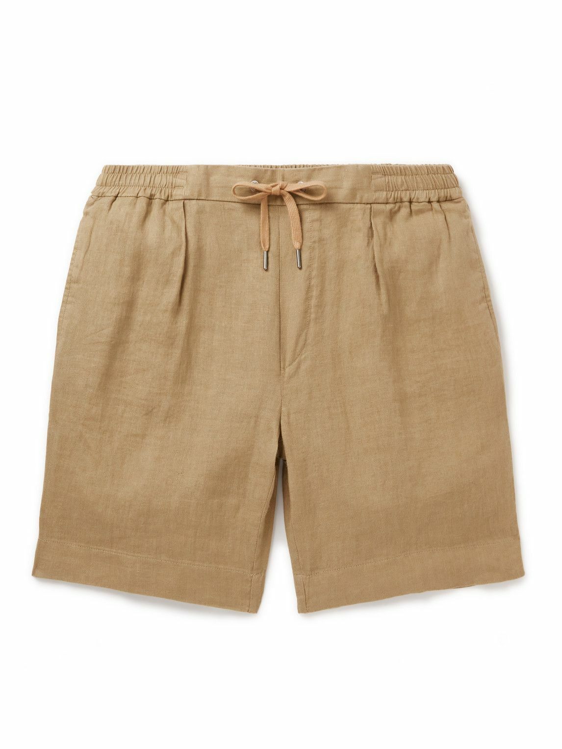 Ralph Lauren Purple label - Dorset Straight-Leg Pleated Linen ...