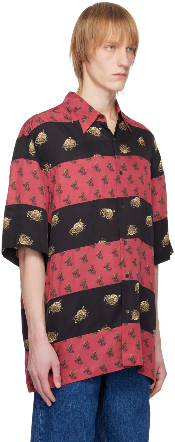 Dries Van Noten Red Graphic Shirt Dries Van Noten