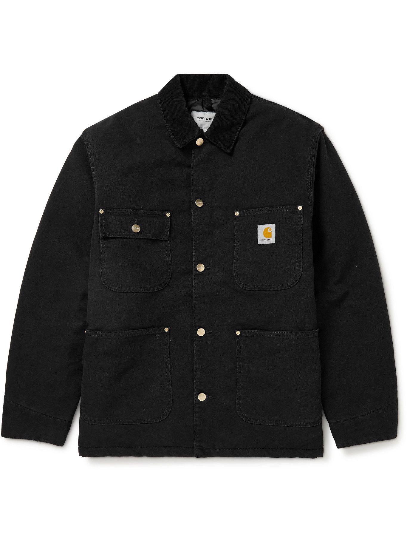 carhartt corduroy jacket black