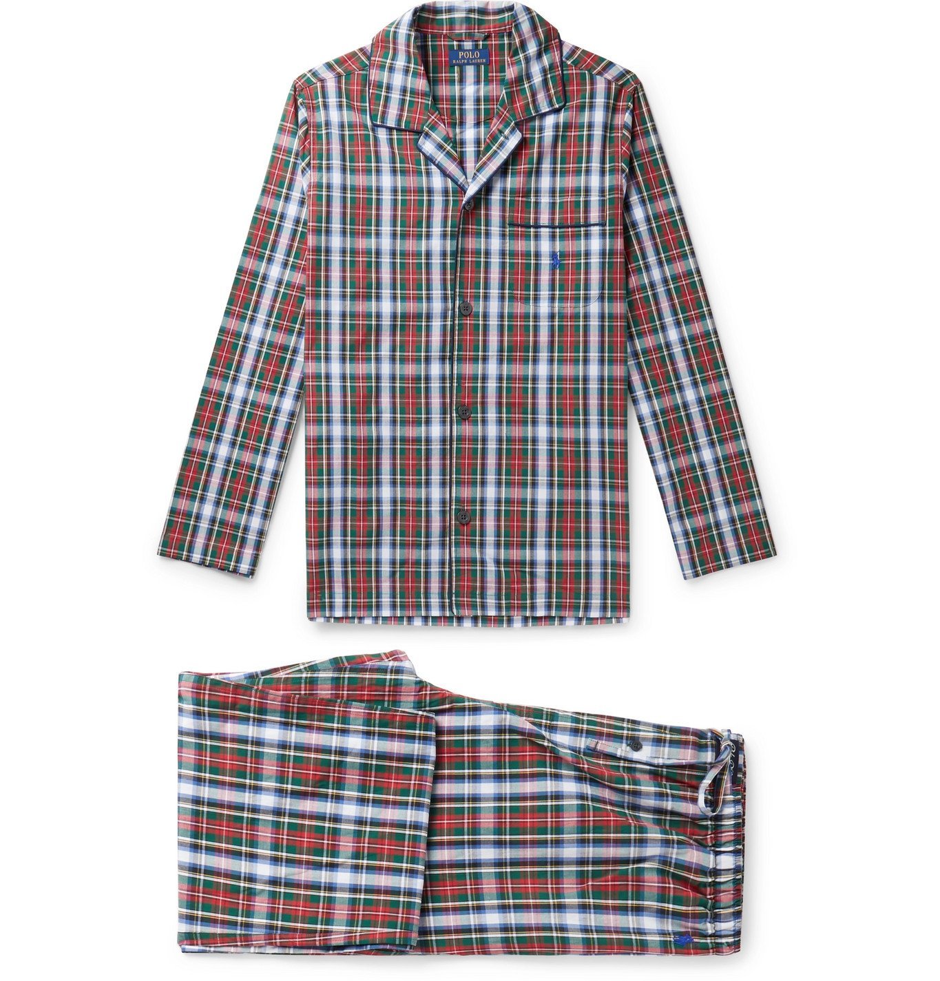 ralph lauren checked pyjamas