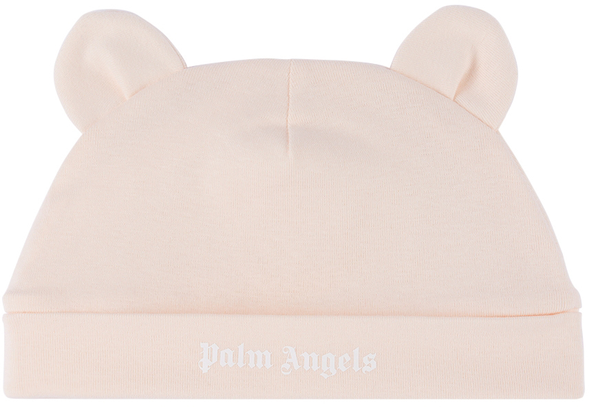 Palm Angels Baby Pink Teddy Bear Beanie Palm Angels