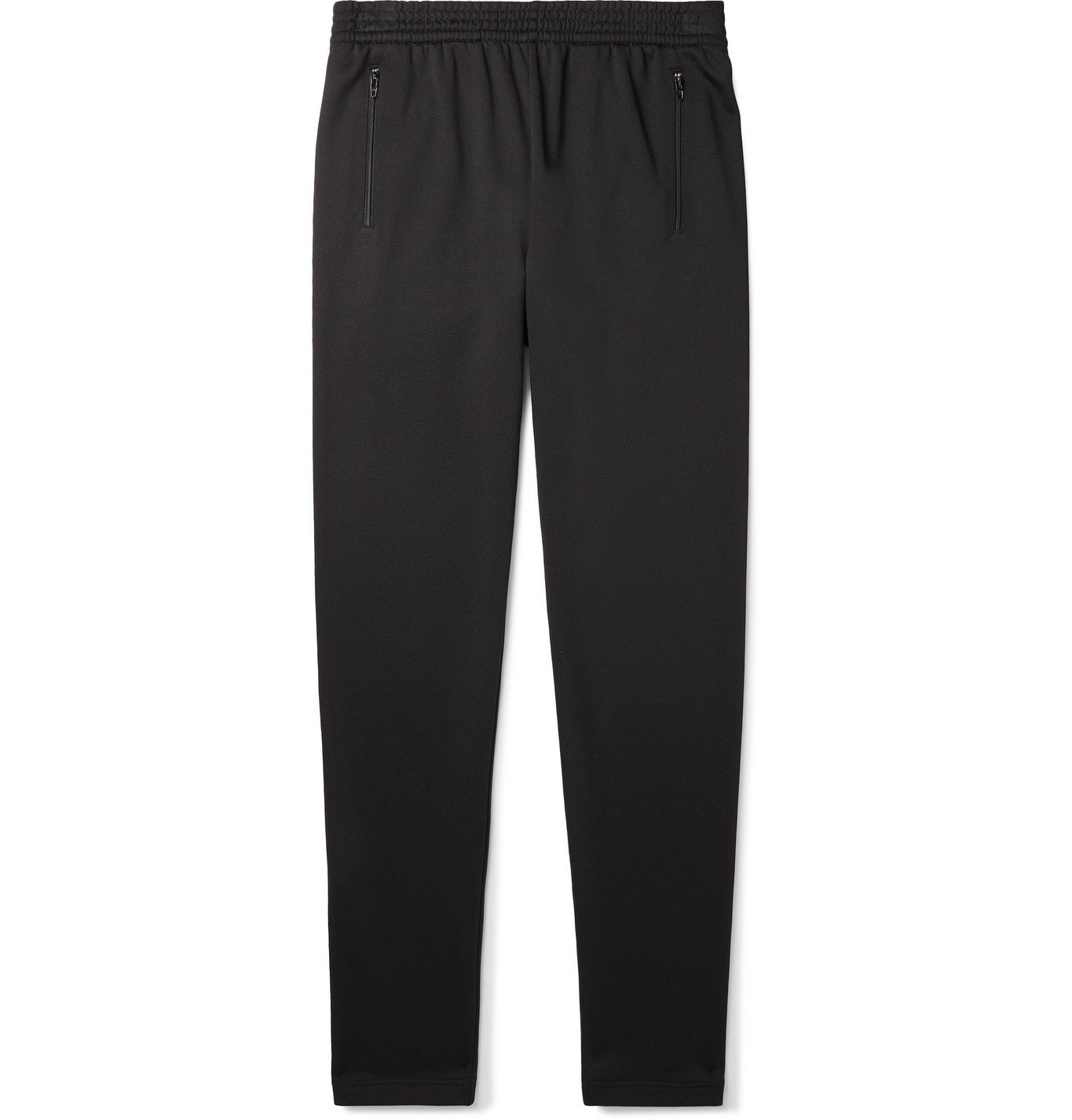 black nylon sweatpants