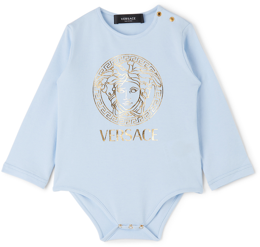 Versace Baby Blue Medusa Bodysuit Versace