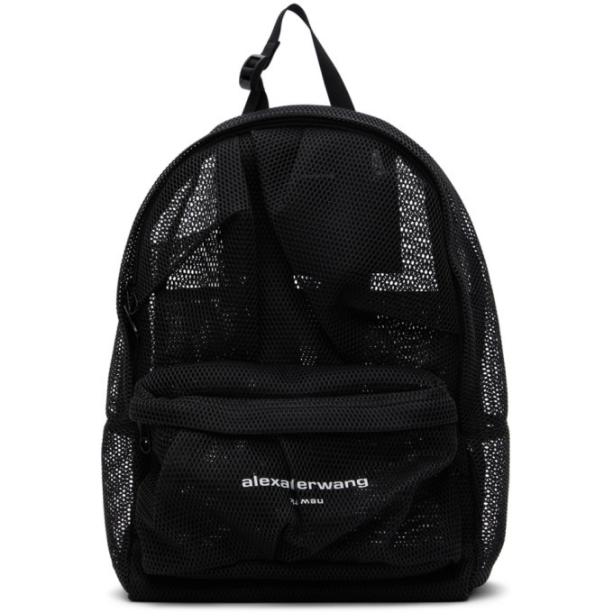 Alexander Wang Black Mesh Wangsport Backpack Alexander Wang