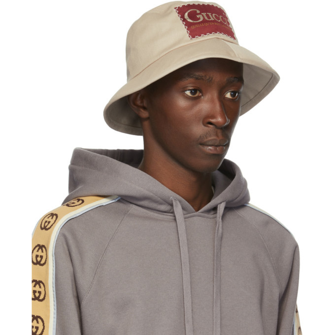 Gucci Beige Label Bucket Hat Gucci