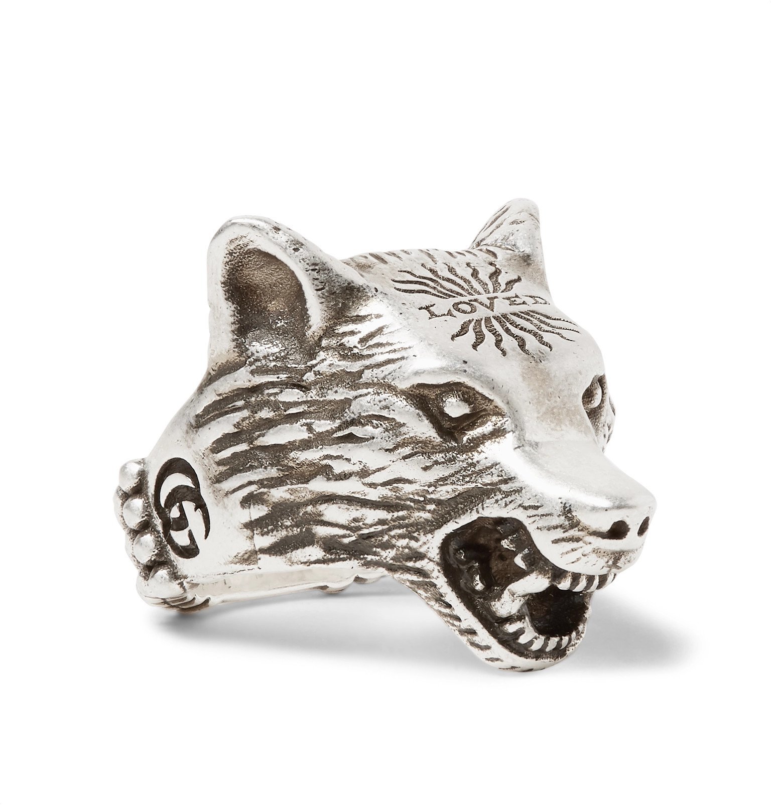 gucci anger forest wolf ring