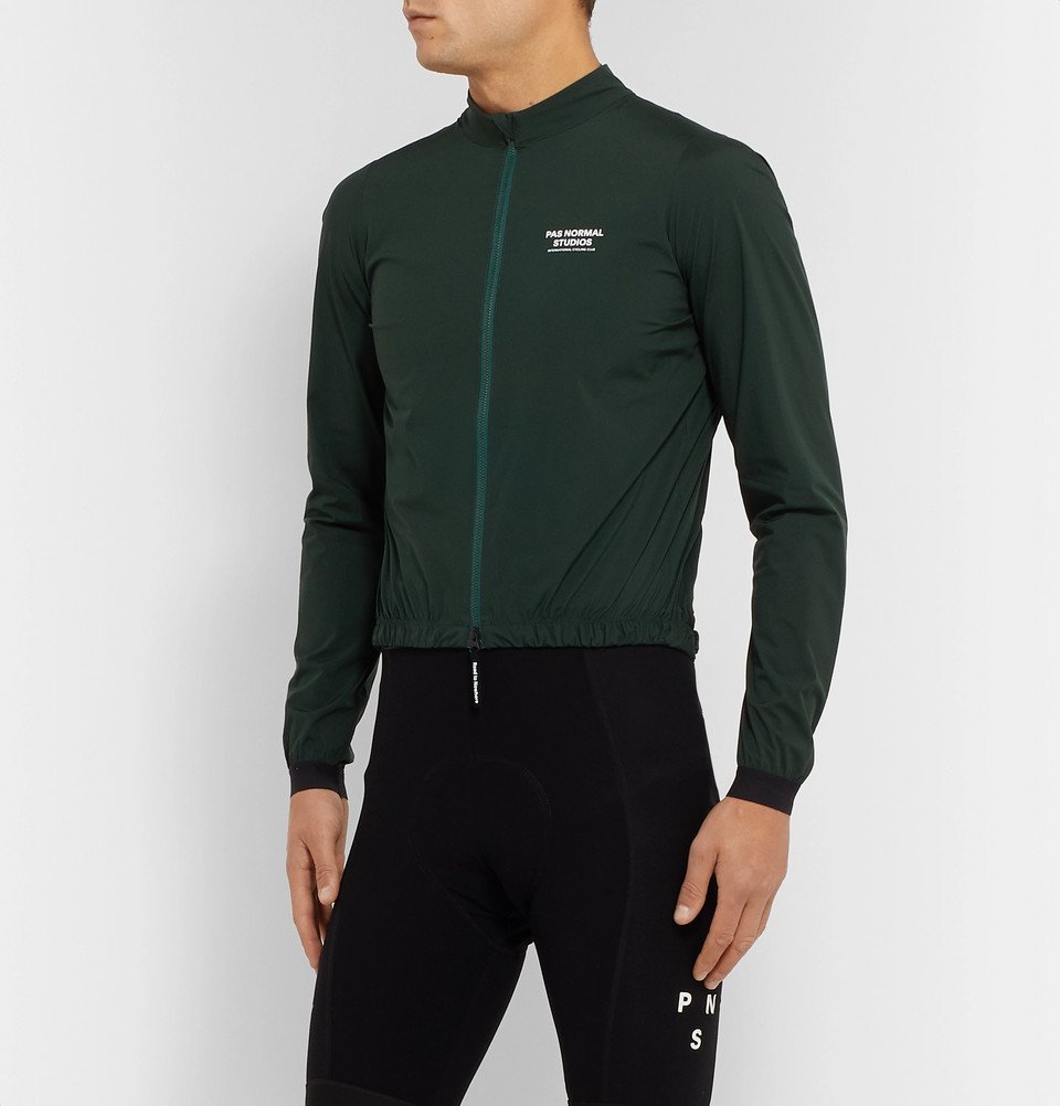 Pas Normal Studios - Stow Away Nylon Cycling Jacket - Dark green