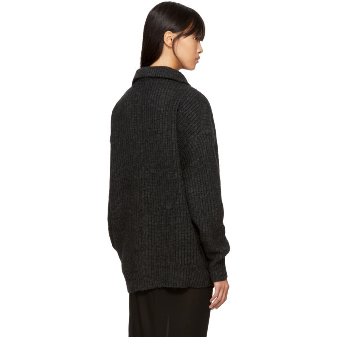 Isabel Marant Etoile Black Declan Zip Sweater