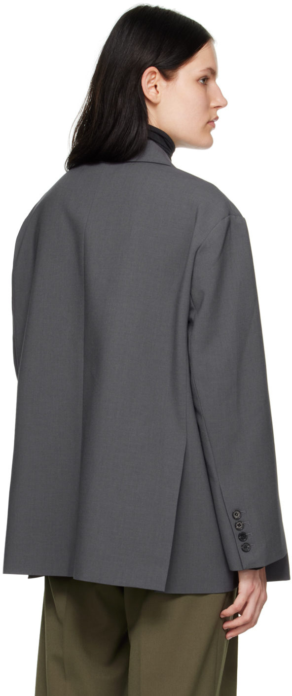 The Frankie Shop Gray Bea Blazer