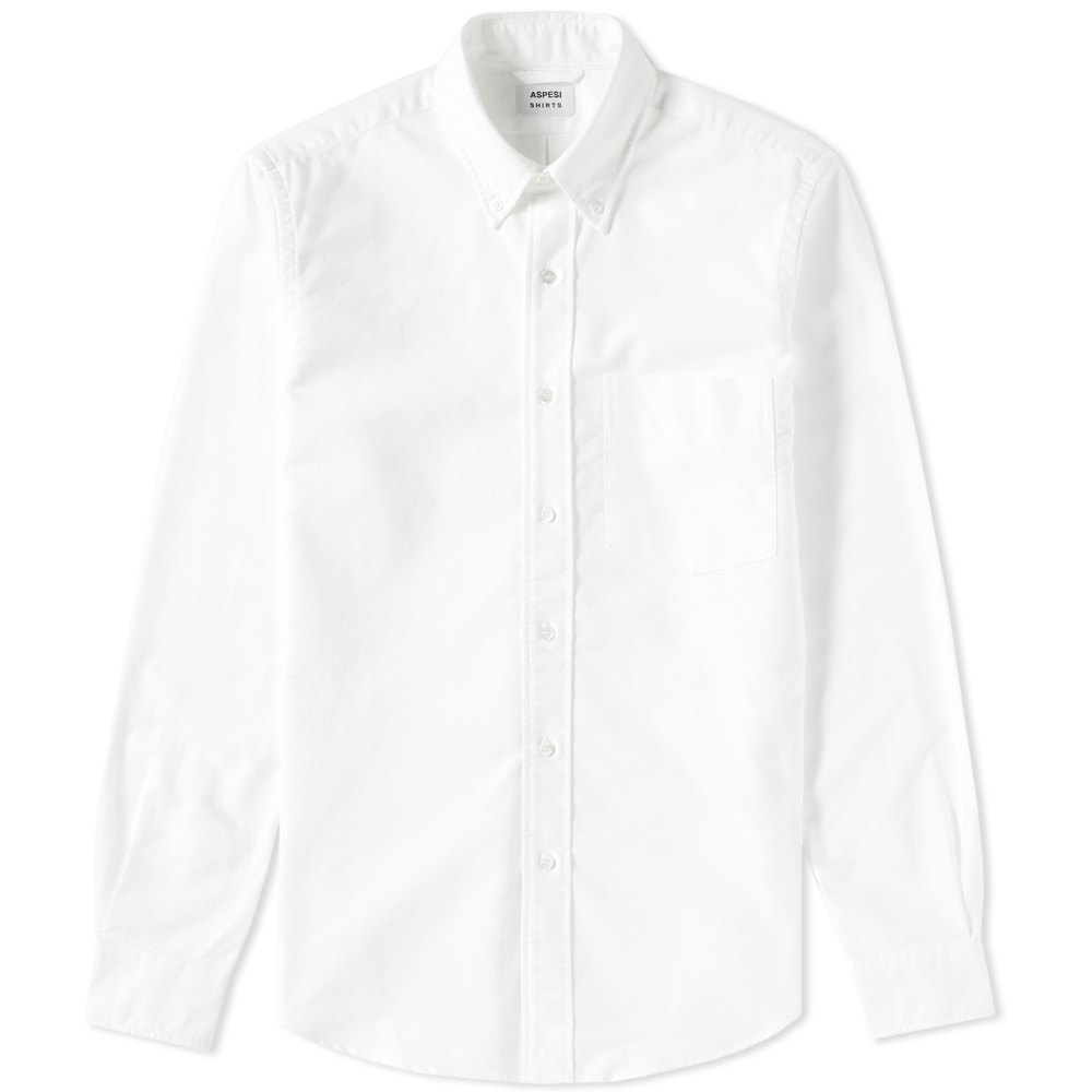 Aspesi Button Down Magra Shirt White Aspesi