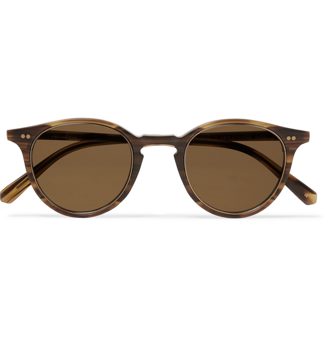 Mr Leight - Marmont S Round-Frame Tortoiseshell Acetate and Gold-Tone ...