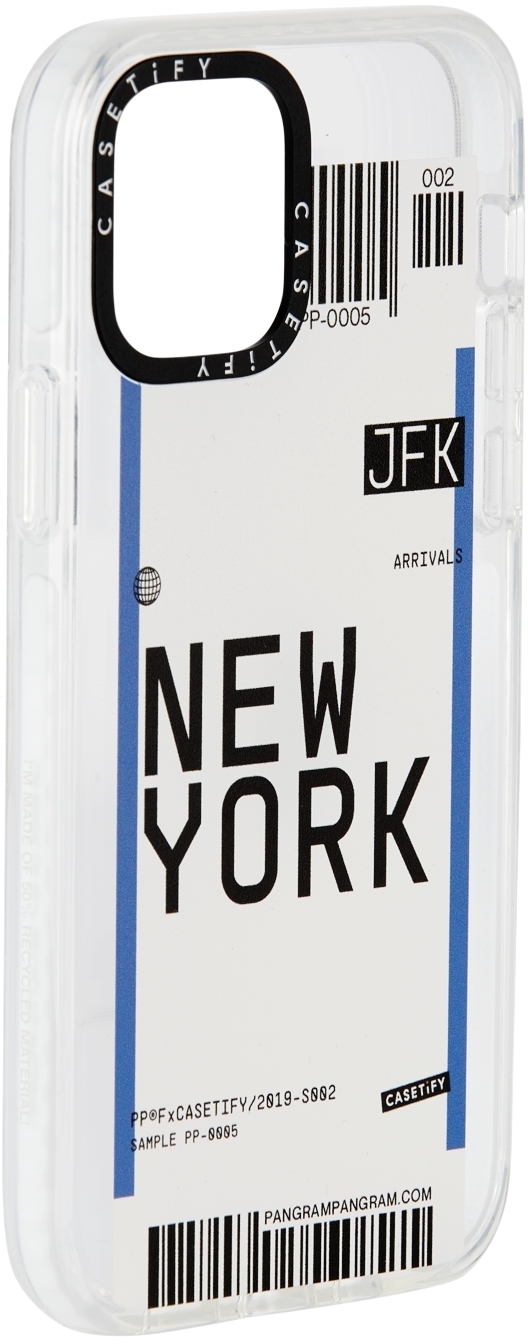 CASETiFY White New York JFK iPhone 12/12 Pro Impact Case Casetify