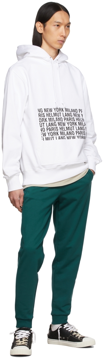Helmut Lang Blue Micro Mix Joggers 