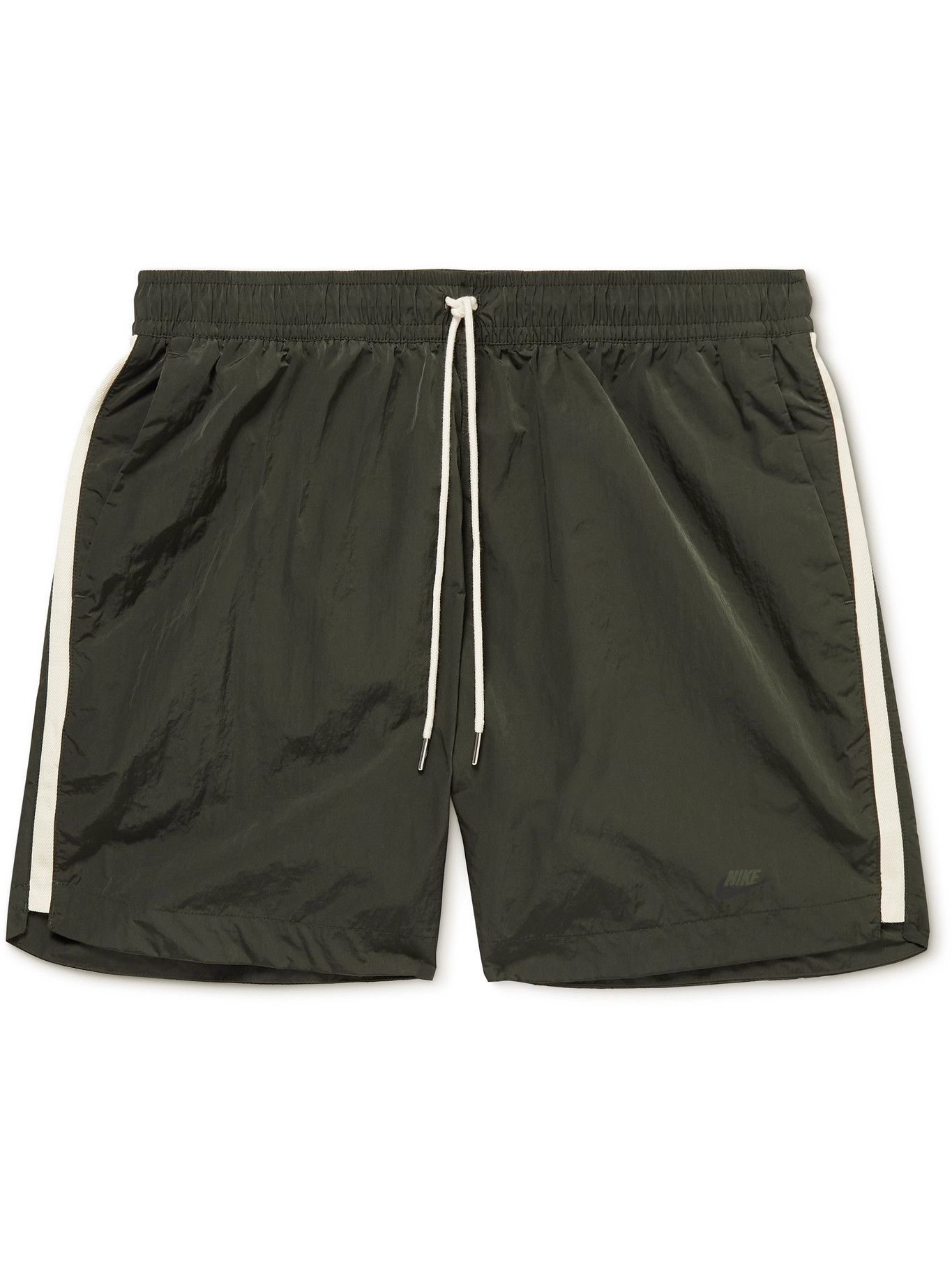 nike nylon shorts green